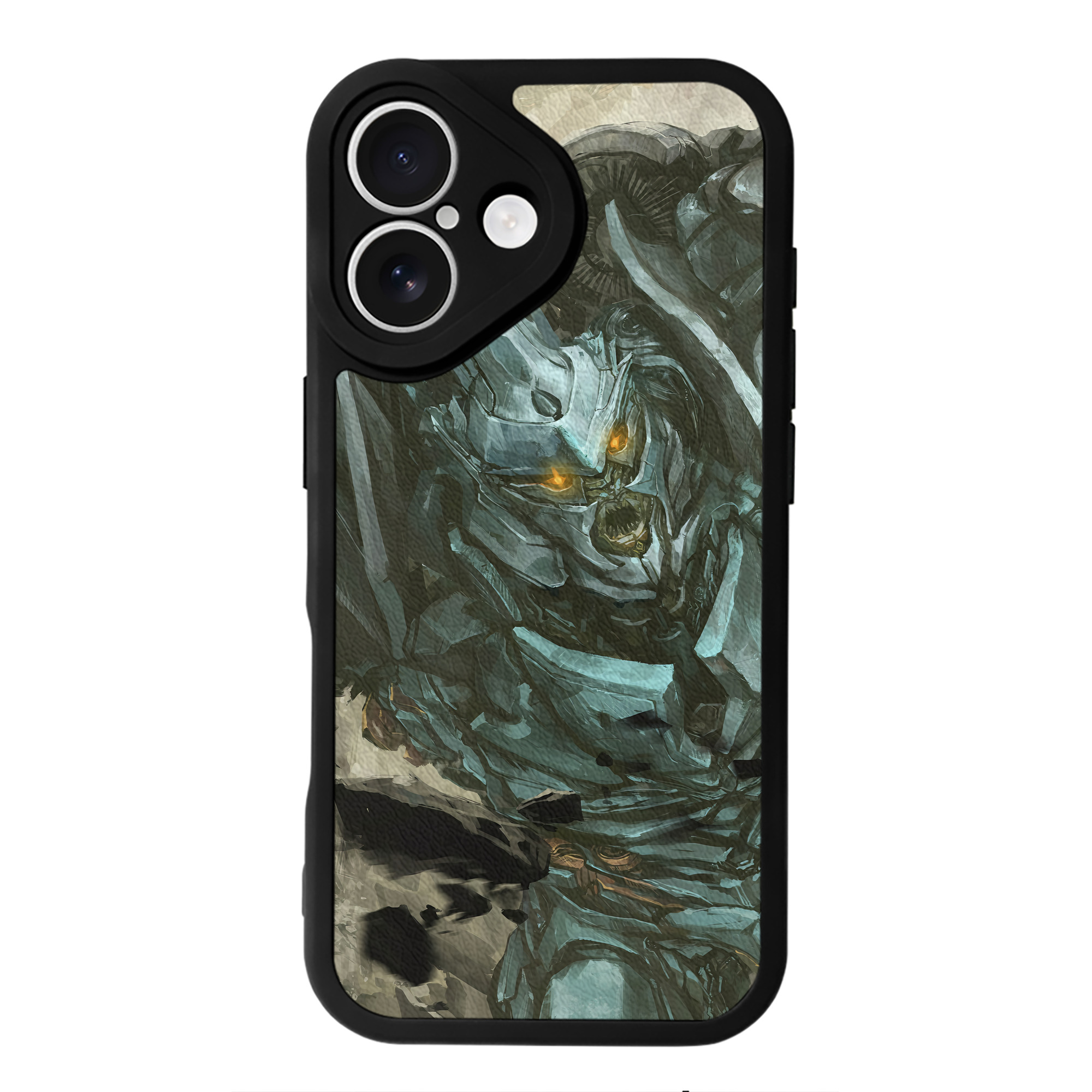 （画像用） Transformers トランスフォーマー 【iPhone 16シリーズ対応】シリコンスマホケース（レザー調） 材質：シリコン